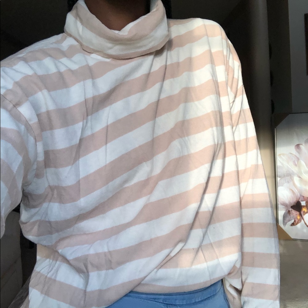 J. Cree striped turtleneck
